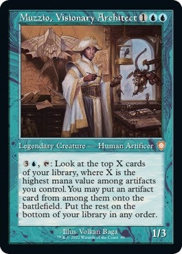 Muzzio, Visionary Architect (Retro Frame) (89) (Commander: The Brothers' War)