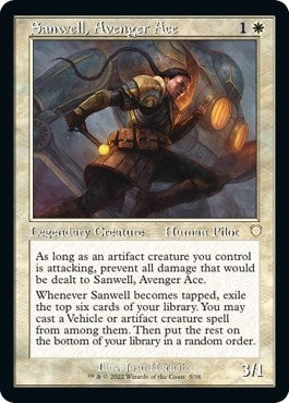 Sanwell, Avenger Ace (Retro Frame) (5) (Commander: The Brothers' War)