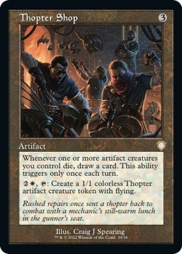 Thopter Shop (Retro Frame) (19) (Commander: The Brothers' War)