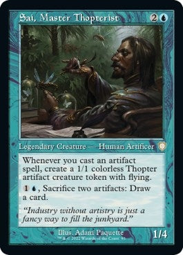 Sai, Master Thopterist (Retro Frame) (93) (Commander: The Brothers' War)