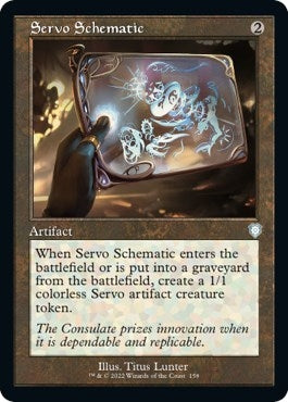 Servo Schematic (Retro Frame) (158) (Commander: The Brothers' War)