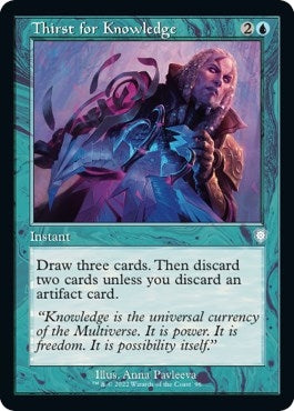 Thirst for Knowledge (Retro Frame) (96) (Commander: The Brothers' War)