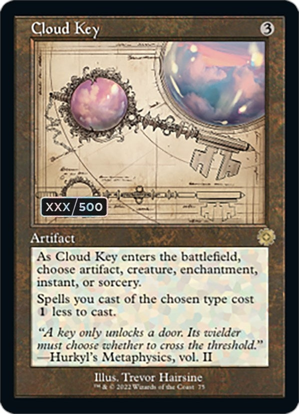 Cloud Key (Schematic) (Serial Numbered) (75) (The Brothers' War: Retro Frame Artifacts)