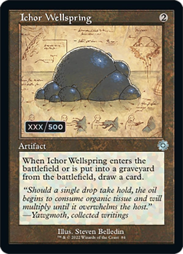 Ichor Wellspring (Schematic) (Serial Numbered) (84) (The Brothers' War: Retro Frame Artifacts)