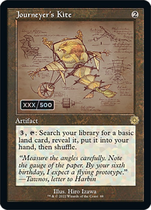 Journeyer's Kite (Schematic) (Serial Numbered) (88) (The Brothers' War: Retro Frame Artifacts)