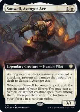 Sanwell, Avenger Ace (Extended Art) (52) (Commander: The Brothers' War)