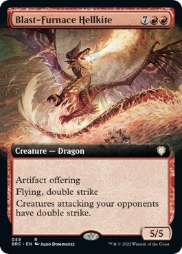 Blast-Furnace Hellkite (Extended Art) (59) (Commander: The Brothers' War)