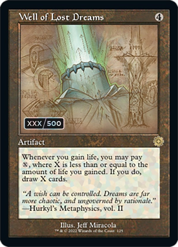 Well of Lost Dreams (Schematic) (Serial Numbered) (125)