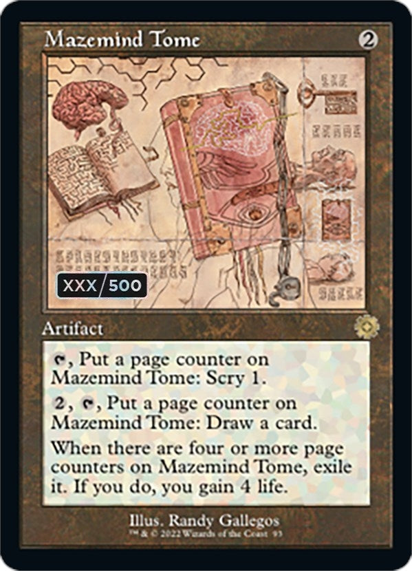 Mazemind Tome (Schematic) (Serial Numbered) (93) (The Brothers' War: Retro Frame Artifacts)