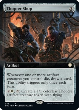 Thopter Shop (Extended Art) (66) (Commander: The Brothers' War)