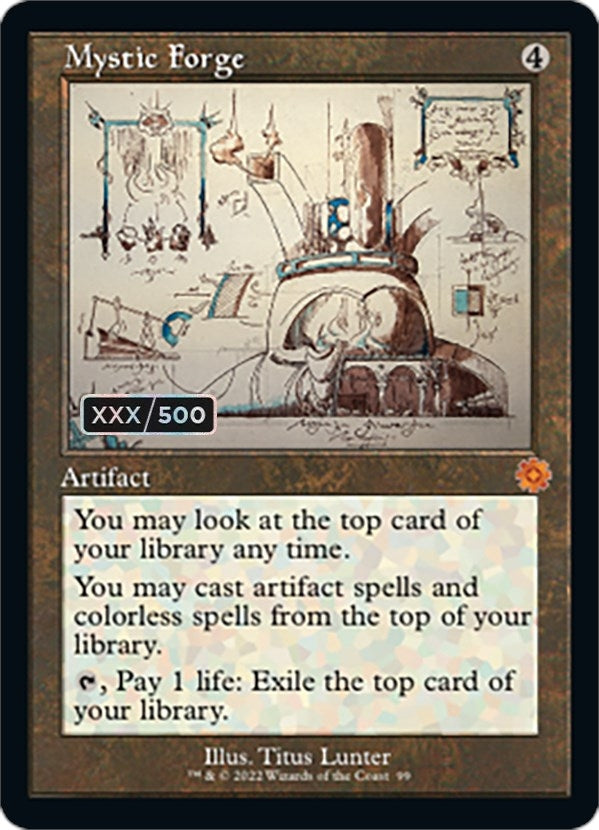 Mystic Forge (Schematic) (Serial Numbered) (99) (The Brothers' War: Retro Frame Artifacts)