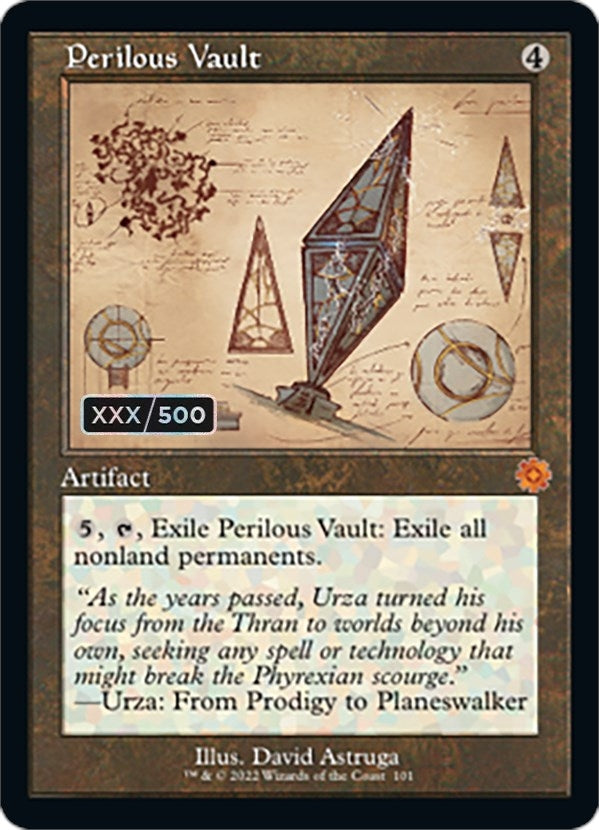 Perilous Vault (Schematic) (Serial Numbered) (101) (The Brothers' War: Retro Frame Artifacts)