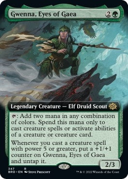 Gwenna, Eyes of Gaea (Extended Art) (347) (The Brothers' War)