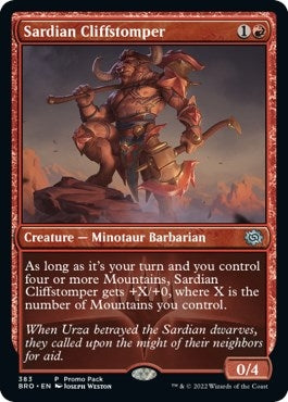 Sardian Cliffstomper (383) (Promo Pack: The Brothers' War)