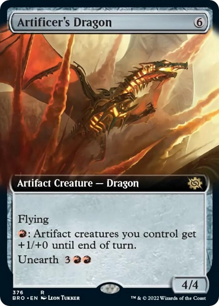 Artificer's Dragon (Extended Art) (376) (The Brothers' War)