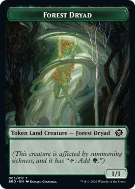Forest Dryad Token (3) (The Brothers' War)