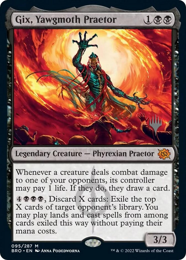 Gix, Yawgmoth Praetor (95) (Promo Pack: The Brothers' War)