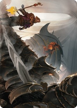 Mass Production Art Card (Gold-Stamped Planeswalker Symbol) (1) (Art Series: The Brothers' War)