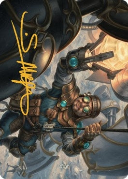 Powerstone Engineer Art Card (Gold-Stamped Signature) (2) (Art Series: The Brothers' War)