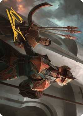 Siege Veteran Art Card (Gold-Stamped Signature) (3) (Art Series: The Brothers' War)