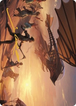 Take Flight Art Card (Gold-Stamped Signature) (12) (Art Series: The Brothers' War)