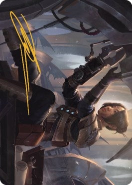 Thopter Mechanic Art Card (Gold-Stamped Signature) (13) (Art Series: The Brothers' War)