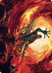 Gix, Yawgmoth Praetor Art Card (16) (Art Series: The Brothers' War)