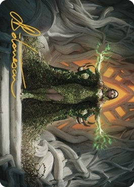 Titania, Voice of Gaea Art Card (Gold-Stamped Signature) (26) (Art Series: The Brothers' War)