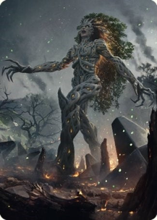 Titania, Gaea Incarnate Art Card (27) (Art Series: The Brothers' War)