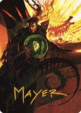Mishra's Command Art Card (Gold-Stamped Signature) (33) (Art Series: The Brothers' War)