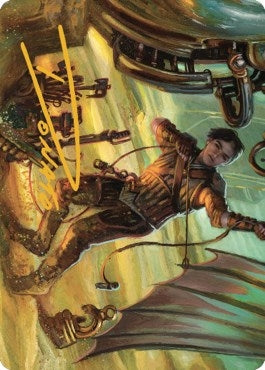 Mishra, Excavation Prodigy Art Card (Gold-Stamped Signature) (36) (Art Series: The Brothers' War)