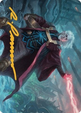 Urza, Lord Protector Art Card (Gold-Stamped Signature) (41) (Art Series: The Brothers' War)
