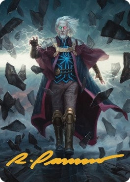 Urza, Planeswalker Art Card (Gold-Stamped Signature) (42) (Art Series: The Brothers' War)