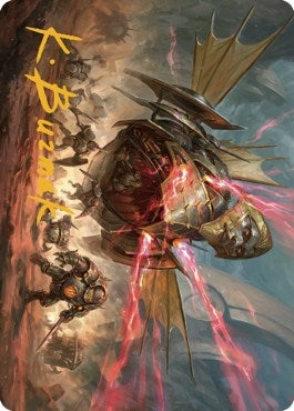 Liberator, Urza's Battlethopter Art Card (Gold-Stamped Signature) (44) (Art Series: The Brothers' War)