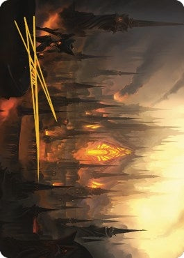 Mishra's Foundry Art Card (Gold-Stamped Signature) (46) (Art Series: The Brothers' War)