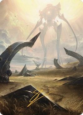 Plains (47) Art Card (Gold-Stamped Signature) (47) (Art Series: The Brothers' War)