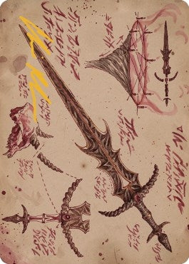Blackblade Reforged Art Card (Gold-Stamped Signature) (56) (Art Series: The Brothers' War)