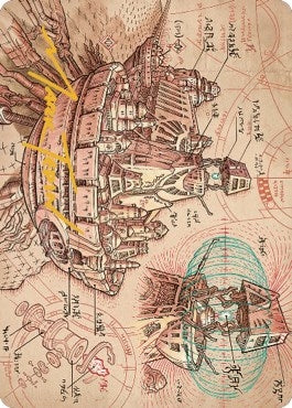 Defense Grid Art Card (Gold-Stamped Signature) (58) (Art Series: The Brothers' War)