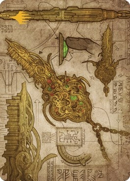 Key to the City Art Card (Gold-Stamped Planeswalker Symbol) (65) (Art Series: The Brothers' War)