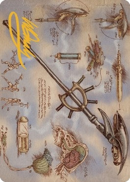 Staff of Domination Art Card (Gold-Stamped Signature) (79) (Art Series: The Brothers' War)