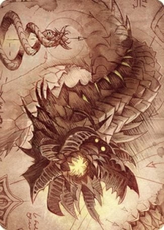 Wurmcoil Engine Art Card (81) (Art Series: The Brothers' War)
