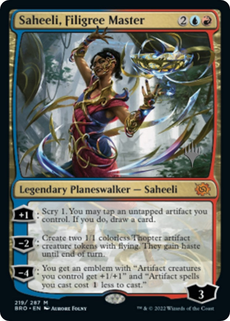 Saheeli, Filigree Master (219) (Promo Pack: The Brothers' War)
