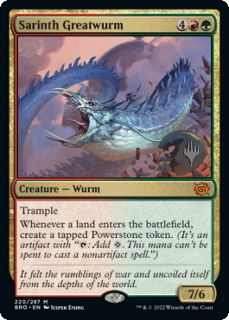 Sarinth Greatwurm (220) (Promo Pack: The Brothers' War)