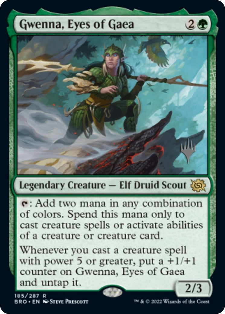 Gwenna, Eyes of Gaea (185) (Promo Pack: The Brothers' War)