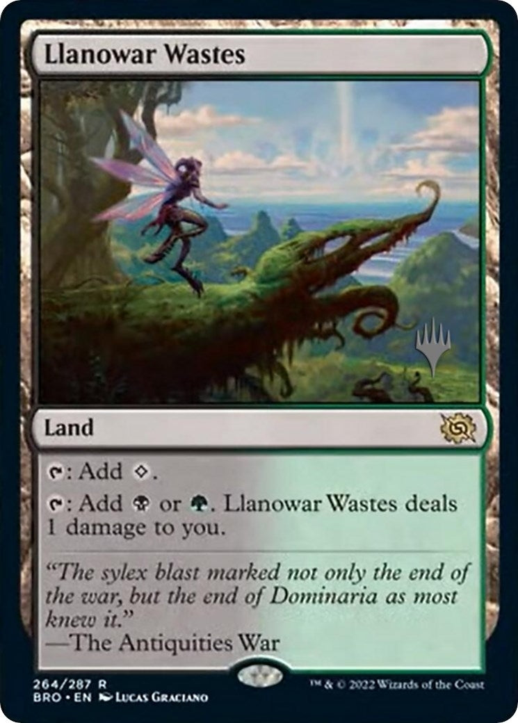 Llanowar Wastes (264) (Promo Pack: The Brothers' War)