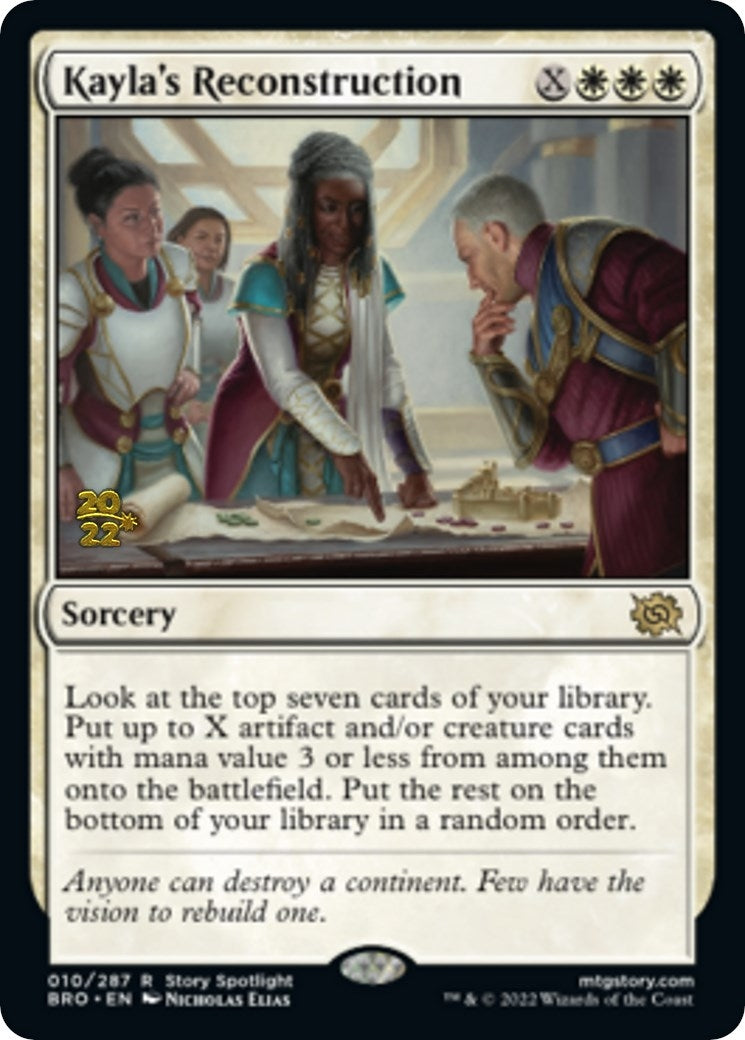 Kayla's Reconstruction (10) (Prerelease Cards)