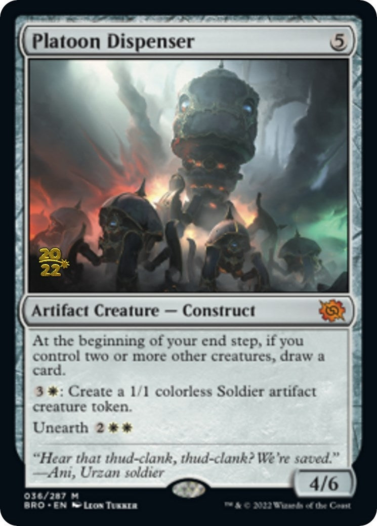 Platoon Dispenser (36) (Prerelease Cards)