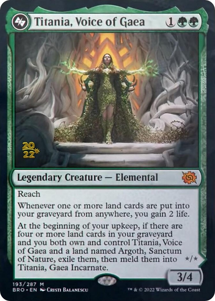 Titania, Voice of Gaea (193) (Prerelease Cards)