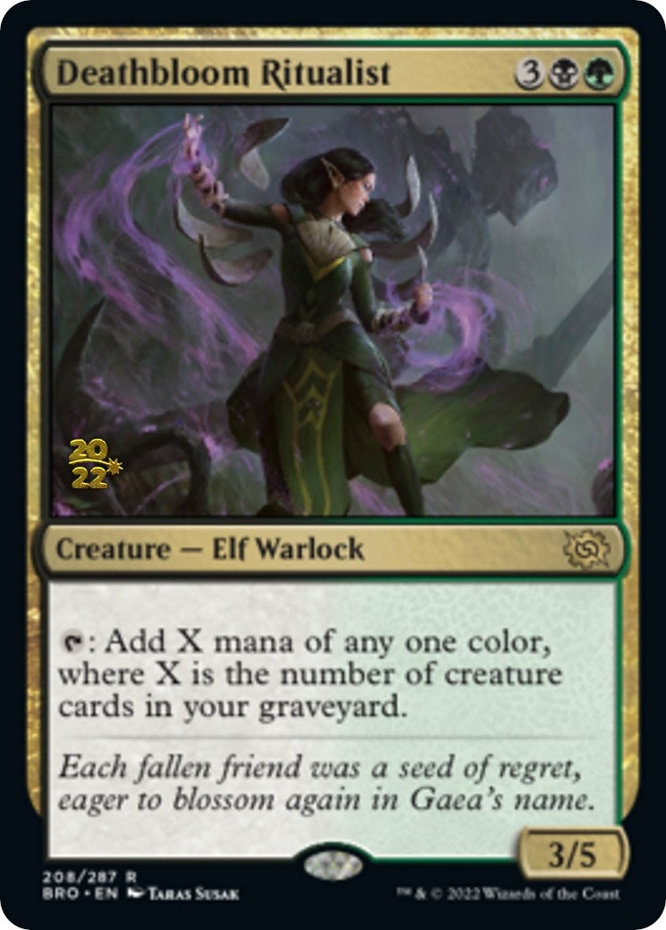 Deathbloom Ritualist (208) (Prerelease Cards)