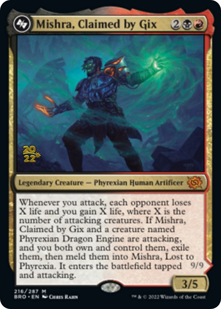 Mishra, Claimed by Gix (216) (Prerelease Cards)